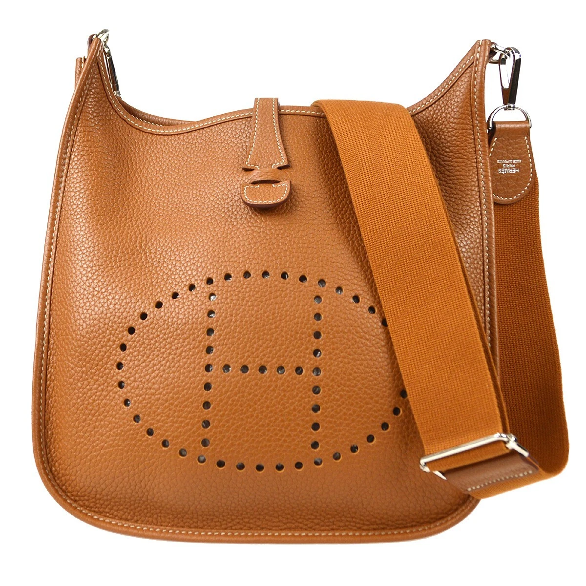 Hermes Taurillon Clemence Evelyne III GM Gold