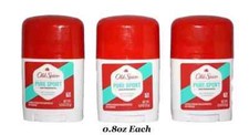 3 Old Spice High Endurance Pure Sport Deodorant 0.8 oz Exp: 04/2025