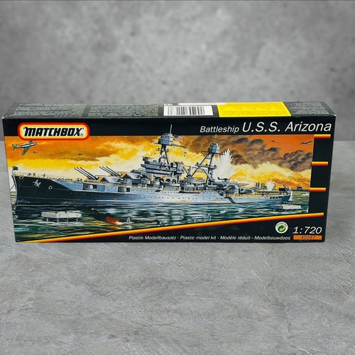 Matchbox BATTLESHIP USS ARIZONA 1/720 Scale Plastic Model Kit 40167 NIOB - Picture 2 of 5