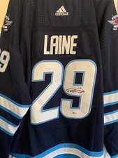 Patrik Laine Signed Winnipeg Jets Jersey Beckett BAS COA Autograph