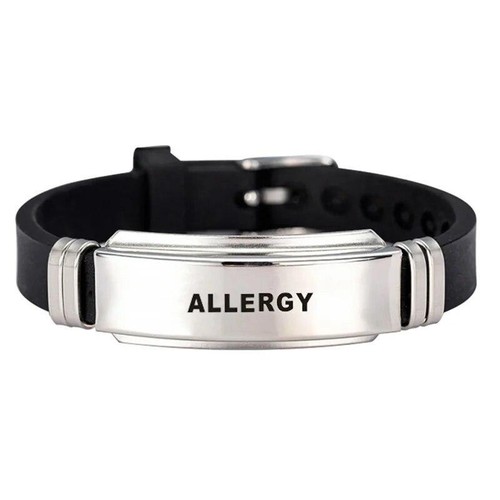 Stainless Steel Bracelets for Men Bangles 1/2 Diabetes Allergy Epilepsy Alzheime - Picture 9 of 36