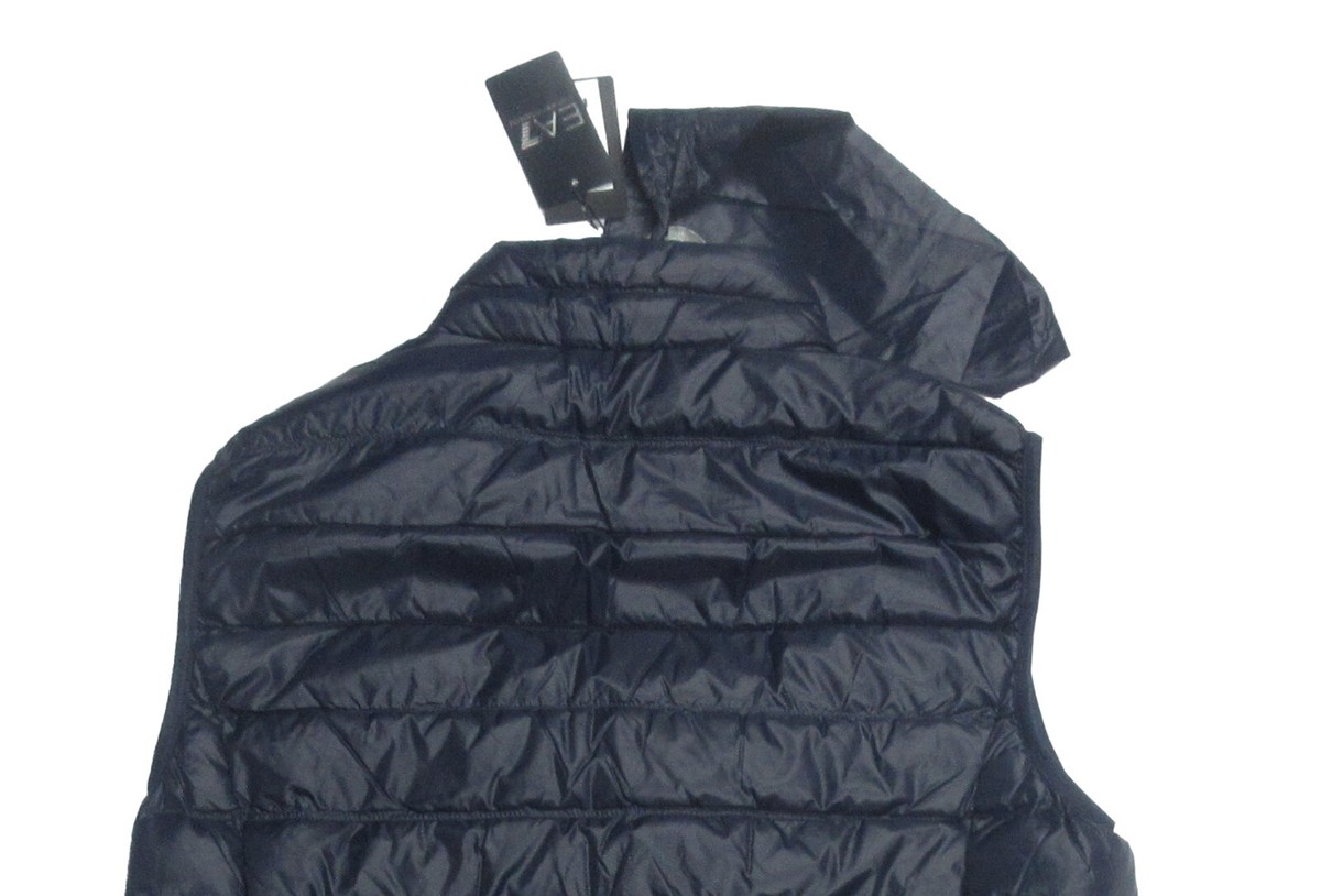 EA7 Emporio Armani Men's Navy Quilted Puffer Down Packable