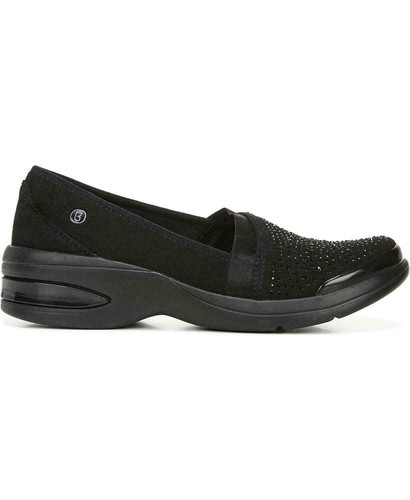 Bzees Shoes Crystals Red-Hot Gems Slip On Lifestyle Comfort Loafers Washable NEW - Picture 2 of 5