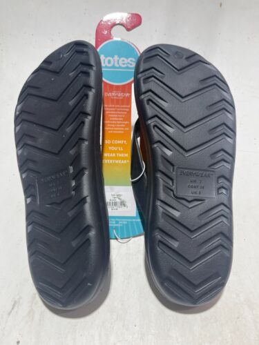 Totes Every Wear leichte wasserdichte schwarze Damen-Flip-Flop-Sandalen Größe 7 - Bild 2 von 2