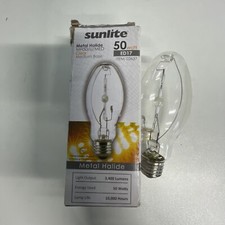 Sunlite Item 03637-SU MH50/U/MED M110 Metal Halide Lamp, 50 Watts, Pulse Start