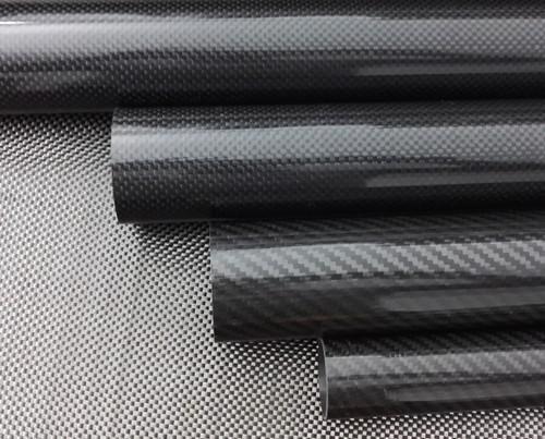 3K Carbon Fiber Tube OD 5mm 6mm 7mm 8mm 9mm 10mm x L500MM Roll Wrapped - Picture 9 of 10