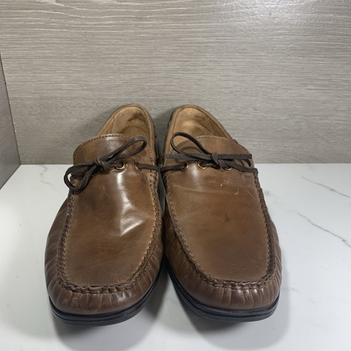 GBX Men's Henley Loafers/Moccasins - Brown Leather - Size 9D - Picture 2 of 13