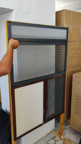 Universal Flyscreen Curtains Campervan Motorhome Boat Blind Curtain Window Frame - Video 1 of 1