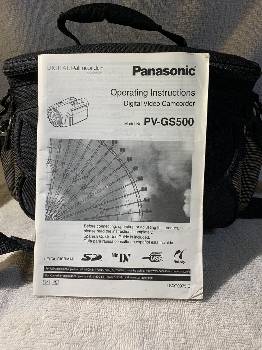 Panasonic Palmcorder PV-GS500 Mini DV Camcorder for sale online | eBay