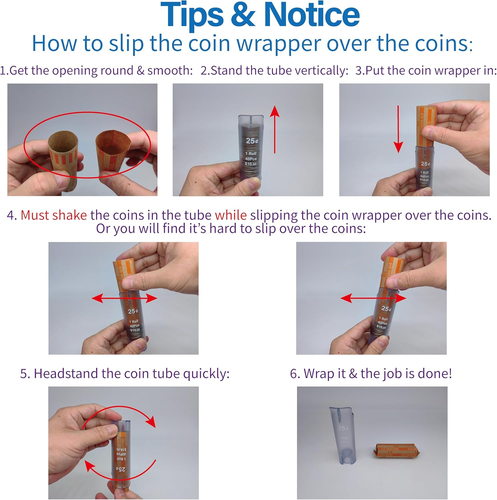 Coin Counter Coin Sorter Tube|Creative 5-In-1 Change Sorter Coin Organizer|Chang - Picture 6 of 12