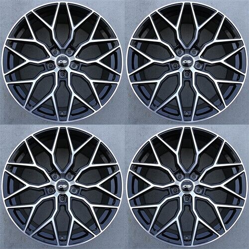 SET(4) 21x9/21X10.5 5x112 OS Si01 WHEELS BMW 645i 740 750i BENZ S550 CL550 SL550 - Picture 4 of 5