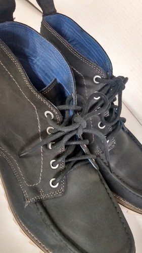 Mark Nason Skechers 68093 Memory Foam Mens Black Leather Boots Shoes Size 11 - Picture 8 of 11