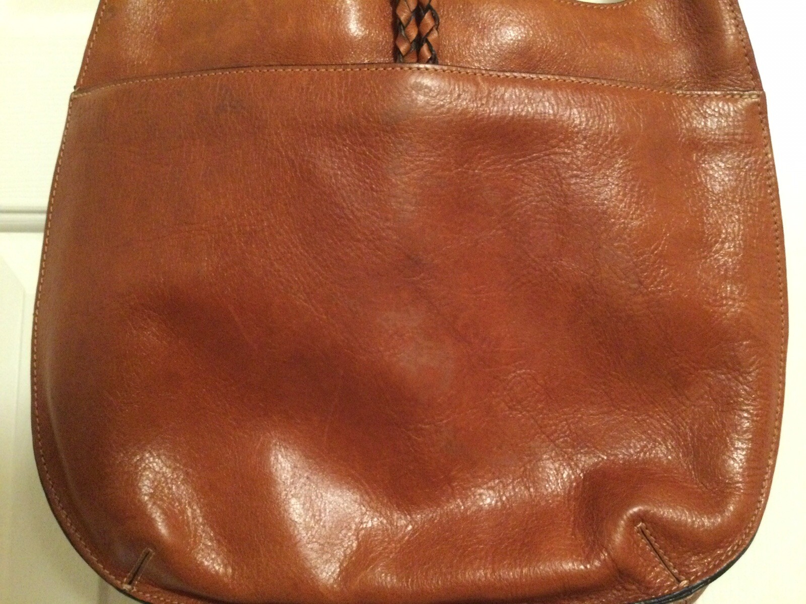 ERIC JAVITS of New York Medium Brown Quality Leat… - image 5