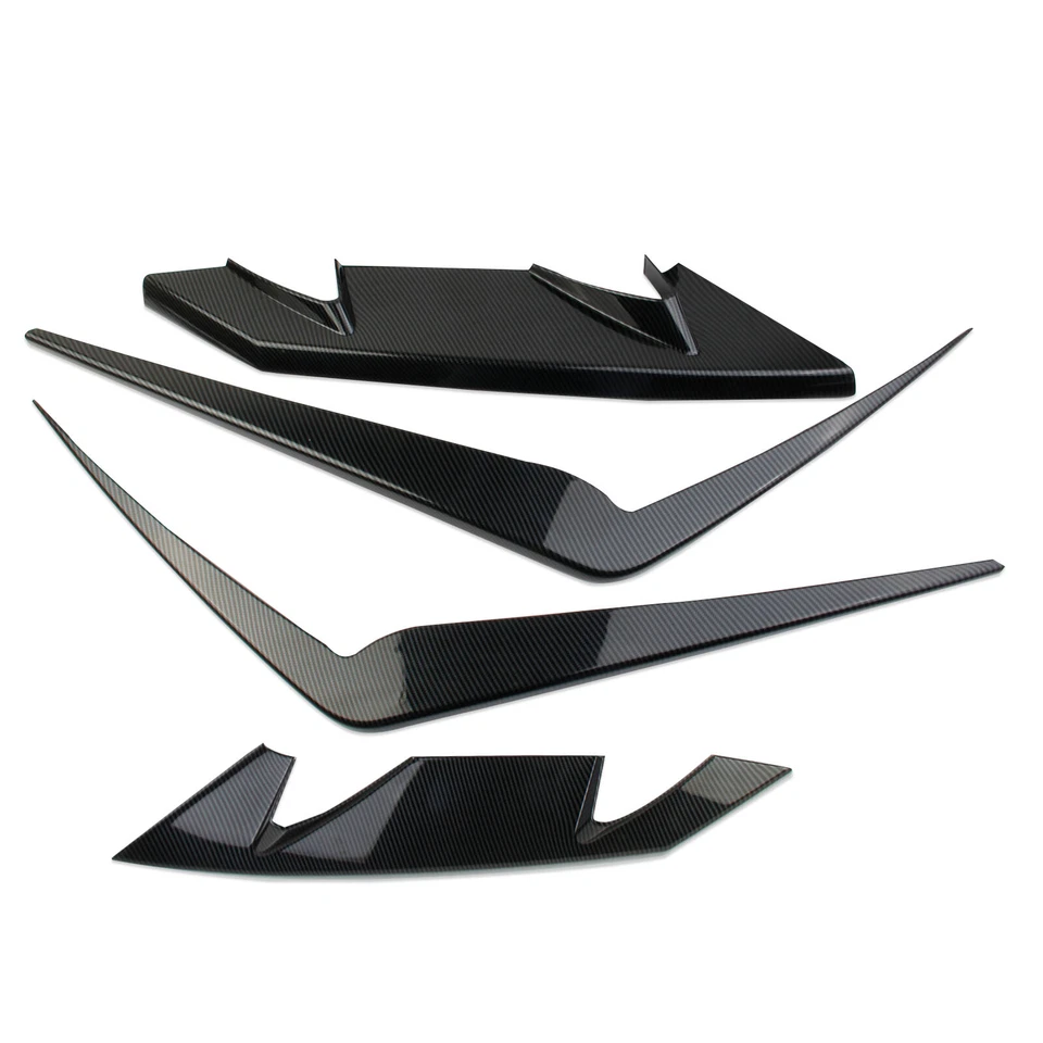 Kit de moldura de faros de parachoques delantero estilo fibra de carbono para honda Polaris Foto 3 de 4