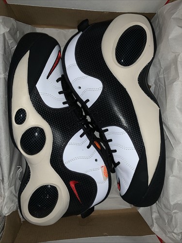 Nike Zoom Flight 95 White/Red/Orange Basketball Shoes DX3955-100 Men's Size 11 - Picture 7 of 9