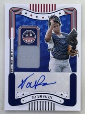 Taytum Reeves 2024 Panini Stars And Stripes Material Signature Auto #SM-TR Card