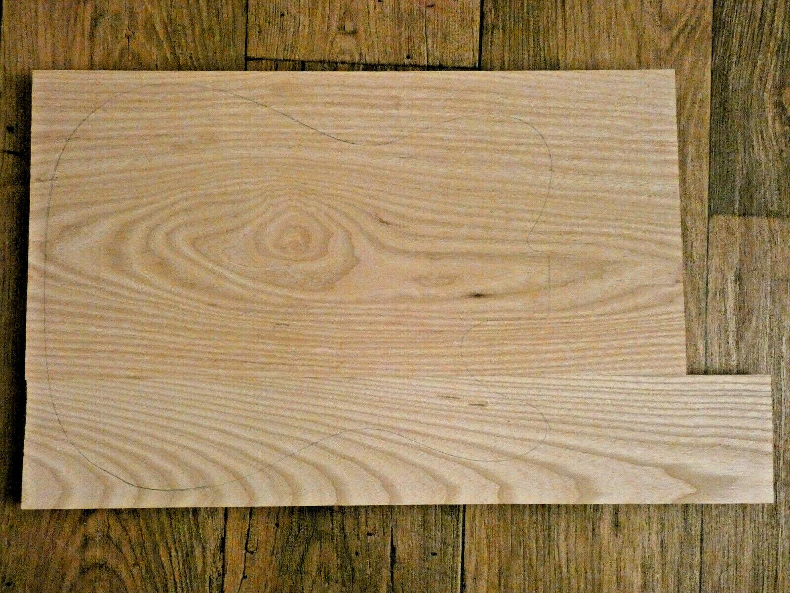 Large American Ash Guitar Body Blank. 2 piece Glued Sanded. Large American Ash Guitar Body Blank. 2 piece Glued Sanded.