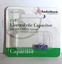 Radio Shack #272-1015  Electrolytic Capacitor 47 p.F   (microfarads)   NEW