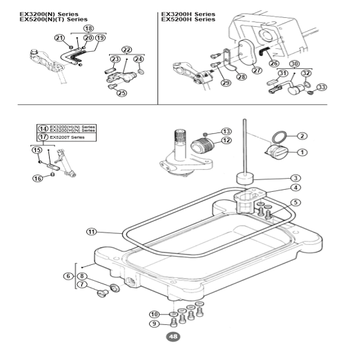 Ölwannendichtung Pegasus Overlock MX EX M800 Original - Bild 2 von 2