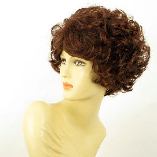 short wig women curly dark brown intense coppery ref: LADY 322 PERUK - Imagen 2 de 9
