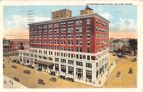 1920's Interurban Building Dallas TX post card as is - Picture 1 of 2