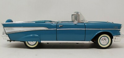 Road Tough 1957 Chevy Bel Air Convertible Blue 1:18 Scale Diecast