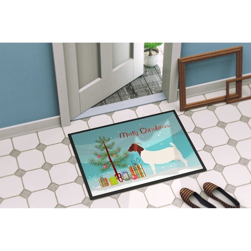 Caroline's Treasures BB9253JMAT Boer Goat Christmas Doormat 24x36, Teal Front... - Picture 4 of 4
