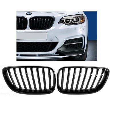 BMW X1 F48 Negro Brillante Frontal riñón rejillas Parrilla Doble Twin habló Reino Unido 2015