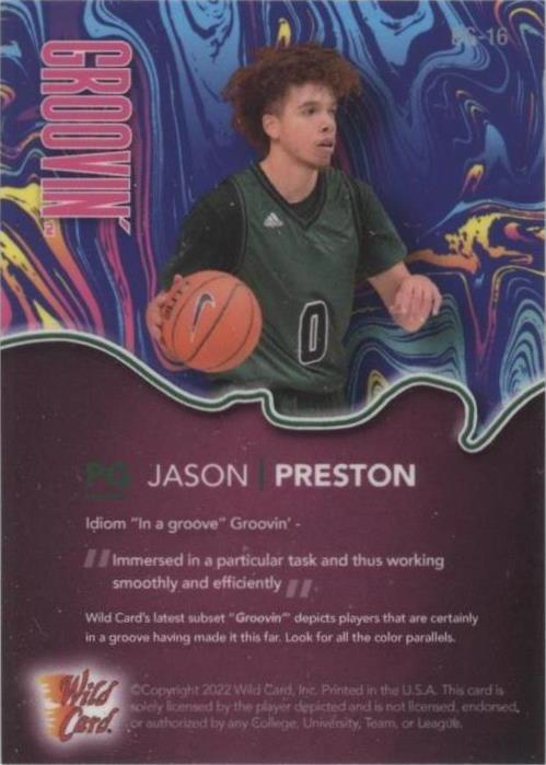 2021-22 Wild Card Alumination - Jason Preston #BG-16