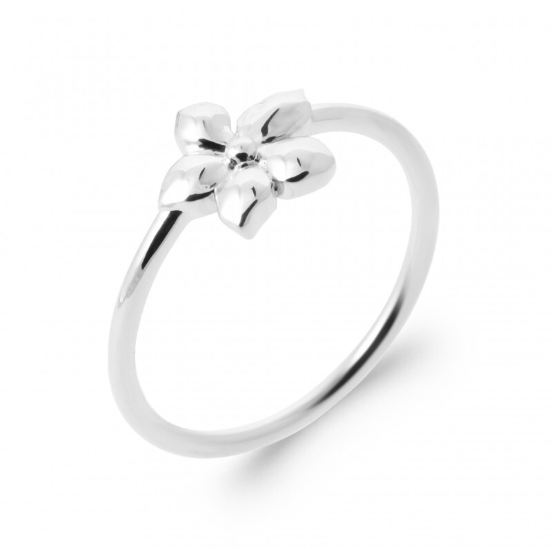 Bague fleur argent 925 massif poinçonné d'excellence créateur