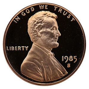 1985-S-Lincoln-Memorial-Cent-Penny-Gem-Proof-US-Mint-Coin-Uncirculated-UNC