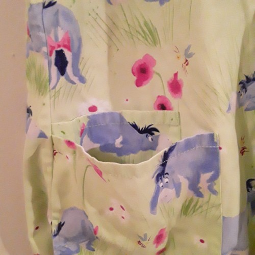 Disney Eeyore Scrub Top (Women's Size Medium) Winnie Pooh Scrub V-Neck Shirt - Picture 3 of 7