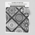 93 Boho in Grey Printed Roller Blind - blackout FREE UK delivery