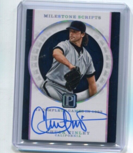 2016 Pantheon - CHUCK FINLEY - Milestone Scripts Autograph 1 of 1 ANGELS #d 1/1