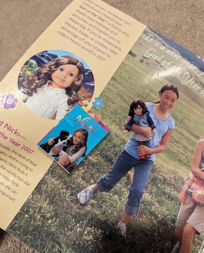American Girl CATALOGS Lot Of 3 And Stickers Meet Nicki Rebecca Kanani - Picture 3 of 5