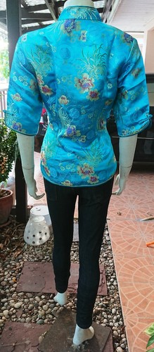 Blusa/Blazer/Top Asia Miss China-Geisha-Qipao Patrón Asia 3/4 Mangas T. 34-48 - Imagen 19 de 58
