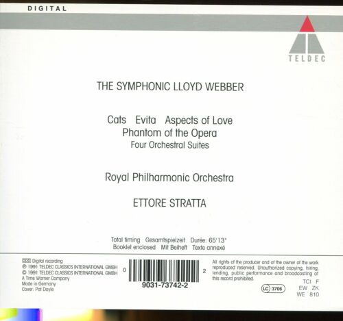 The Symphonic LLoyd Webber / Royal Philharmonic Orchestra - Ettore Stratta - NEUWERTIG - Bild 2 von 2