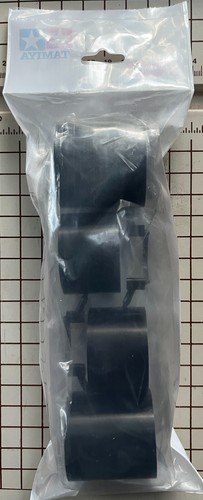 Tamiya RC 4-Pack Wheel Set in Black for 47484: 1990 Mercedes-Benz C11 # 9335088 - Picture 1 of 2