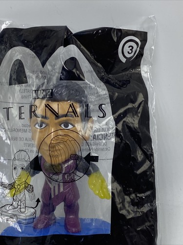McDonald's 2020 Happy Meal Toy Sealed Marvel Eternals Kingo 3 - Picture 4 of 9