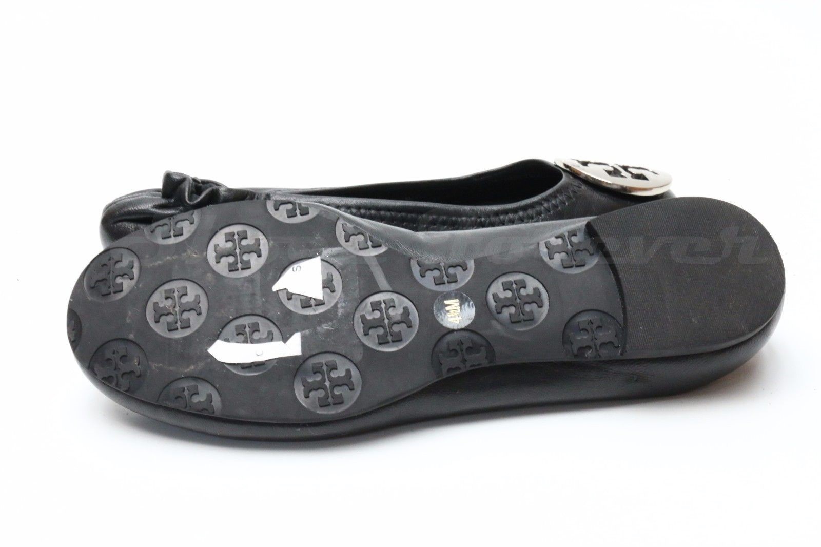 Tory Burch Reva Negro Cuero Ballet 4.5 Zapatos sin Taco Sin 205814 Talla 4.5 Ballet m 225 95402a Tory Burch Reva Negro Cuero Ballet 4.5 Zapatos sin Taco Sin 205814 Talla 4.5 Ballet m 225 95402a