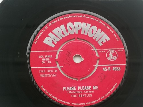 THE BEATLES 1963 UK 45 PLEASE PLEASE ME RED PARLOPHONE 45-R 4983 - Picture 5 of 14