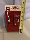Vintage Coca Cola Soda Vending Machine Coin Bank 1995 Collectible Red 7" Tall