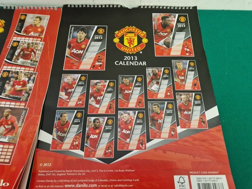 Joblot Bundle of 4 Official 2011 2012 2014 2015 Manchester United Calendars - Picture 7 of 8