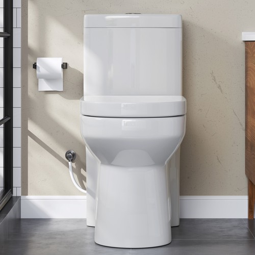 HOROW One Piece Toilet Standard Dual Flush 1/1.28 GPF with Comfortable Seat - Picture 3 of 19