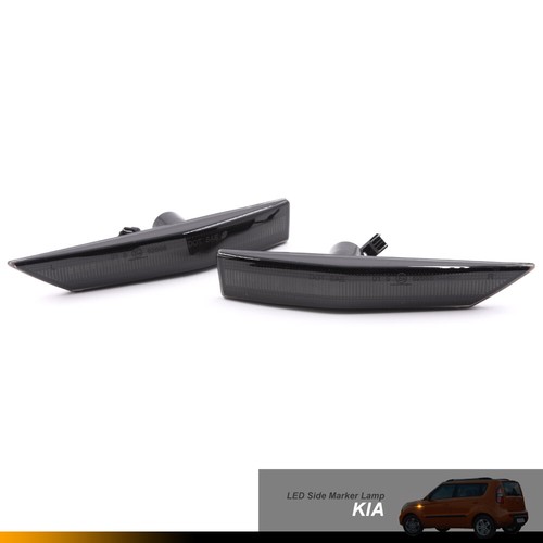 Lente de humo ámbar LED guardabarros marcador lateral lámpara de señal de giro para 10-13 KIA Soul YO SOY - Imagen 3 de 6