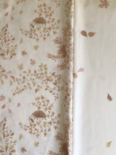 2 * 50cm Square Bundle Sophie Allport Woodland Friends & Leaves Light Cotton new - Picture 1 of 13