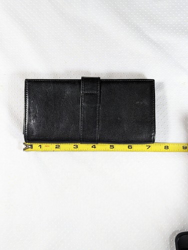 Vintage Armani Exchange Black Leather Biker Wallet - Picture 2 of 5