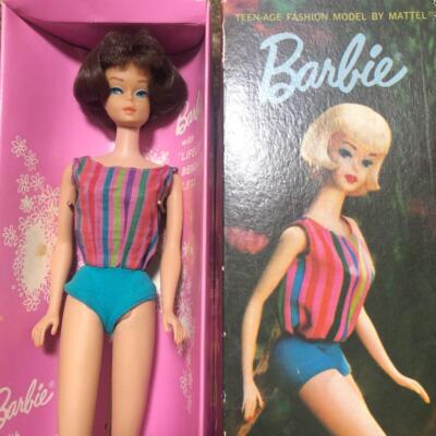ヴィンテージバービー人形　アメリカンガール　ベンダブルレッグ　ブルネットカラー Vintage Barbie Doll American Girl Bendable Legs Brunette