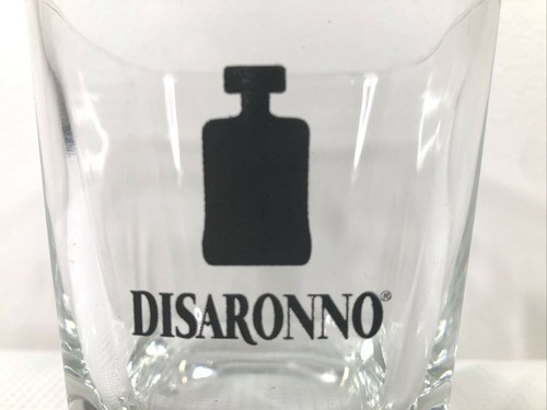 Disaronno Clear Square 8 Oz Rocks Glass Low Ball Cocktail Tumbler Barware GUC - Picture 2 of 9
