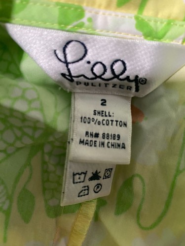 Lilly Pulitzer Dress Women Extra Small Wrap Up Summer Flowered Size UK 6 - Picture 6 of 8